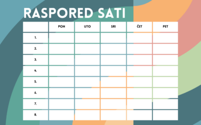 Raspored sati za predmetnu nastavu 2024./25.